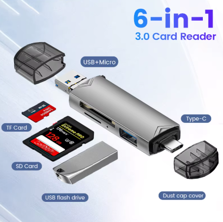 Adaptador 6 en 1 para móvil
